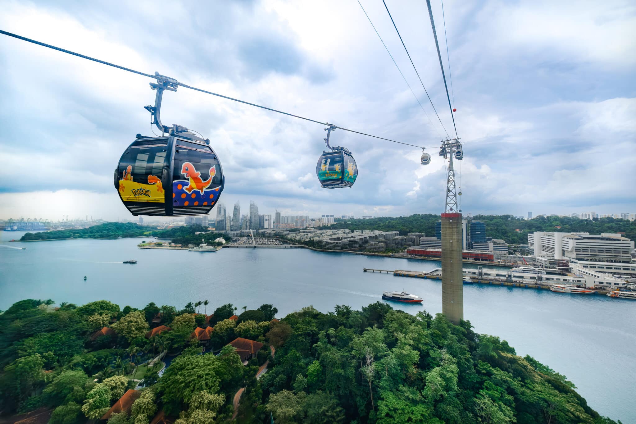 Day-To-Night Adventure with Pokemon on The Singapore Cable Car